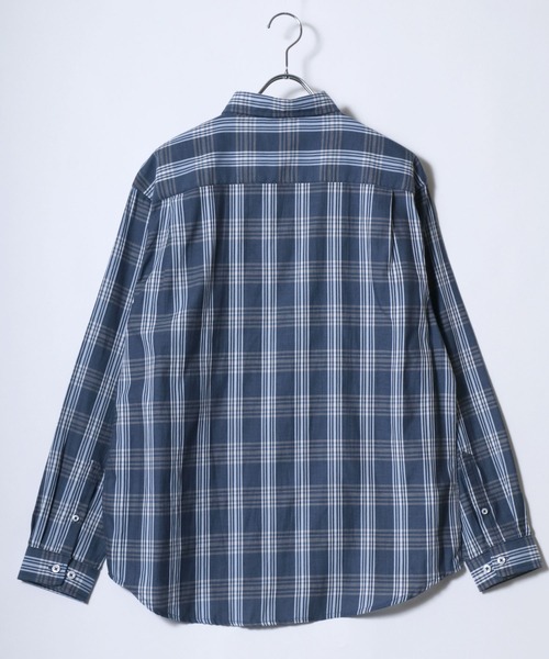 MARUKAWA(マルカワ)の「2026SS AIR SHIRT/エアシャツ 軽量 通気 速乾機能 レギュラーカラーシャツ 無地/チェック(シャツ/ブラウス・メンズ・ブルー/ブルー系その他/ネイビー/サックスブルー・L/M/LL)」の10枚目の写真