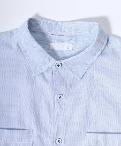MARUKAWA(マルカワ)の「2026SS AIR SHIRT/エアシャツ 軽量 通気 速乾機能 レギュラーカラーシャツ 無地/チェック(シャツ/ブラウス・メンズ・ブルー/ブルー系その他/ネイビー/サックスブルー・L/M/LL)」の13枚目の写真