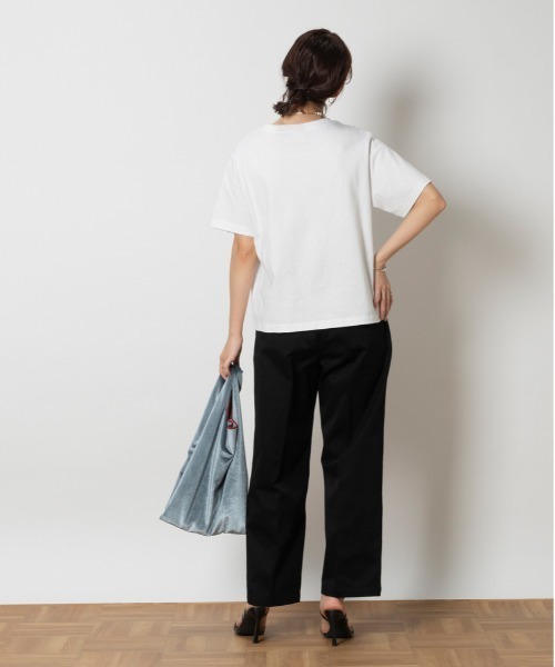 Champion(チャンピオン)の「Champion(チャンピオン)【レディース】チェーン刺繍ロゴTシャツ(Tシャツ/カットソー・レディース・ネイビー/ホワイト/ライトイエロー・L/XL/M/S)」の7枚目の写真