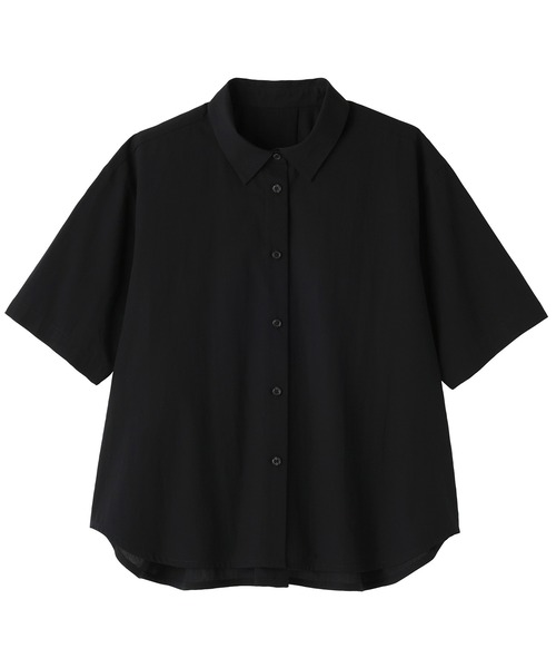 無印良品（ムジルシリョウヒン）の「婦人　涼感　レギュラーカラー半袖シャツ（シャツ/ブラウス・レディース・ライトオレンジ系/サックスブルー系/ブラック/ホワイト・XL/L/M/S）」の19枚目の写真