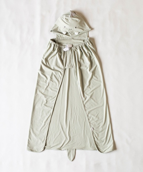 mocmof（モクモフ）の「ひやとろ アニマルケープ（おくるみ・キッズ・ピンク/グリーン系その他4/ブルー系その他3/アイボリー・フリー）」の2枚目の写真