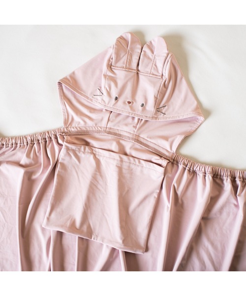 mocmof（モクモフ）の「ひやとろ アニマルケープ（おくるみ・キッズ・ピンク/グリーン系その他4/ブルー系その他3/アイボリー・フリー）」の11枚目の写真