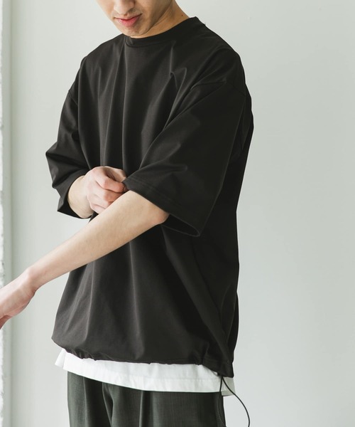 カットソー URD Drawstring Short-Sleeve T-shirts URBAN RESEARCH DOORS｜URD Drawstring Short-sleeve T-shirts