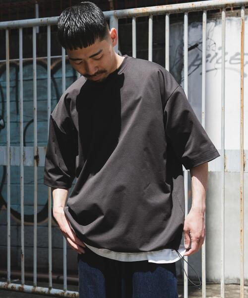 URBAN RESEARCH DOORS(アーバンリサーチドアーズ)の「URD Drawstring Short-Sleeve T-shirts(Tシャツ/カットソー・メンズ・ブラック/グレー/ブラウン/ホワイト・X-LARGE/LARGE/MEDIUM)」の6枚目の写真