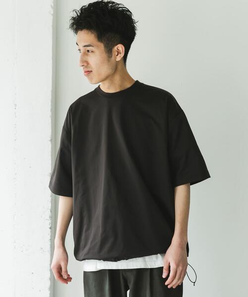 URBAN RESEARCH DOORS(アーバンリサーチドアーズ)の「URD Drawstring Short-Sleeve T-shirts(Tシャツ/カットソー・メンズ・ブラック/グレー/ブラウン/ホワイト・X-LARGE/LARGE/MEDIUM)」の12枚目の写真
