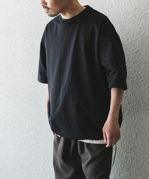 URBAN RESEARCH DOORS(アーバンリサーチドアーズ)の「URD Drawstring Short-Sleeve T-shirts(Tシャツ/カットソー・メンズ・ブラック/グレー/ブラウン/ホワイト・X-LARGE/LARGE/MEDIUM)」の21枚目の写真