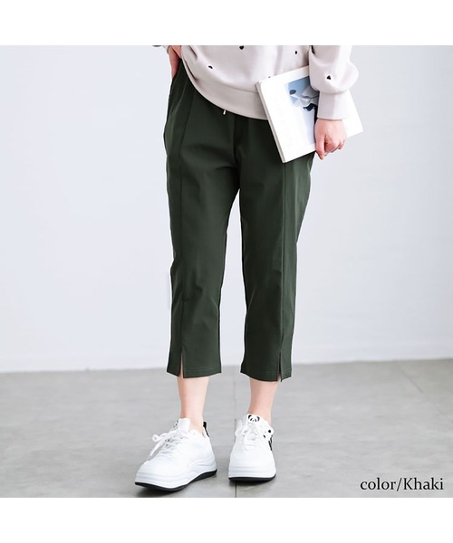 GOLDJAPAN（ゴールドジャパン）の「軽量ストレッチクロップドテーパードパンツ【大きいサイズ対応】（その他パンツ・レディース・ブラック/ベージュ/ネイビー/カーキ/アイボリー/チャコール・LL/3L/4L/5L）」の17枚目の写真
