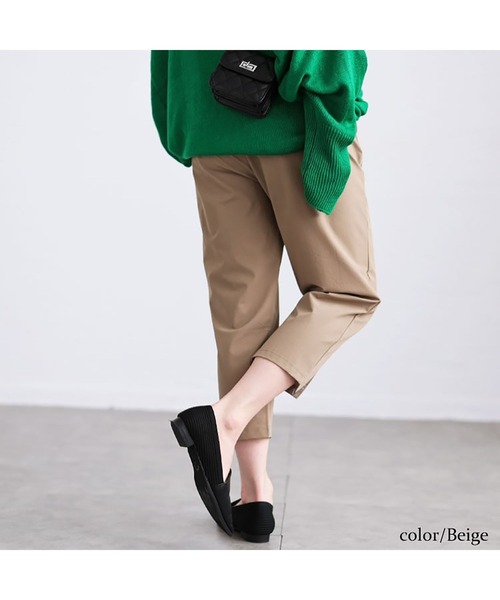 GOLDJAPAN（ゴールドジャパン）の「軽量ストレッチクロップドテーパードパンツ【大きいサイズ対応】（その他パンツ・レディース・ブラック/ベージュ/ネイビー/カーキ/アイボリー/チャコール・LL/3L/4L/5L）」の19枚目の写真
