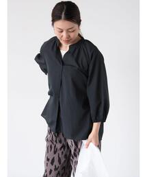 Lugnoncure | 【イージーケア】7分袖スキッパーブラウス(シャツ/ブラウス)