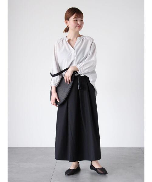 Lugnoncure（ルノンキュール）の「【イージーケア】7分袖スキッパーブラウス（シャツ/ブラウス・レディース・ネイビー/ピンク/オフホワイト/チャコールグレー・F）」の15枚目の写真