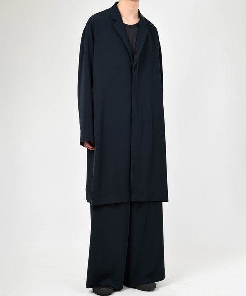 LAD MUSICIAN（ラッドミュージシャン）の「POLYESTER TWILL LONG JACKET（その他アウター・メンズ・ブラック・42/44/46）」の2枚目の写真