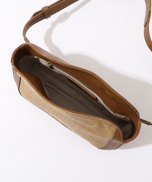 セール】L'Avenir レザーコンビ 2way ショルダーバッグ（ボディバッグ