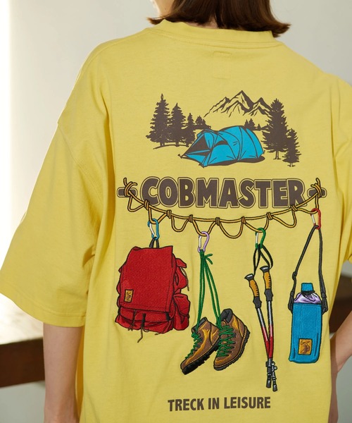 go slow caravan(ゴースローキャラバン)の「COBMASTER/コブマスター 吸水速乾天竺刺繍ルーズTEE(トレッキングツール)(Tシャツ/カットソー・メンズ・ホワイト/ブラック/イエロー/モスグリーン・MEDIUM/LARGE/X-LARGE)」の4枚目の写真