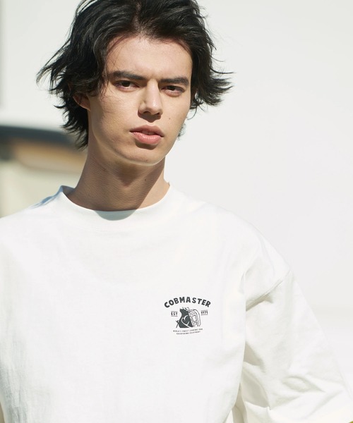 go slow caravan(ゴースローキャラバン)の「COBMASTER/コブマスター 吸水速乾天竺刺繍ルーズTEE(トレッキングツール)(Tシャツ/カットソー・メンズ・ホワイト/ブラック/イエロー/モスグリーン・MEDIUM/LARGE/X-LARGE)」の7枚目の写真