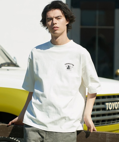 go slow caravan(ゴースローキャラバン)の「COBMASTER/コブマスター 吸水速乾天竺刺繍ルーズTEE(トレッキングツール)(Tシャツ/カットソー・メンズ・ホワイト/ブラック/イエロー/モスグリーン・MEDIUM/LARGE/X-LARGE)」の8枚目の写真