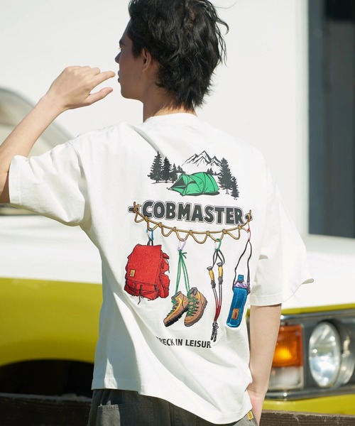 go slow caravan(ゴースローキャラバン)の「COBMASTER/コブマスター 吸水速乾天竺刺繍ルーズTEE(トレッキングツール)(Tシャツ/カットソー・メンズ・ホワイト/ブラック/イエロー/モスグリーン・MEDIUM/LARGE/X-LARGE)」の9枚目の写真