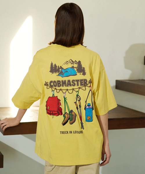 go slow caravan(ゴースローキャラバン)の「COBMASTER/コブマスター 吸水速乾天竺刺繍ルーズTEE(トレッキングツール)(Tシャツ/カットソー・メンズ・ホワイト/ブラック/イエロー/モスグリーン・MEDIUM/LARGE/X-LARGE)」の17枚目の写真