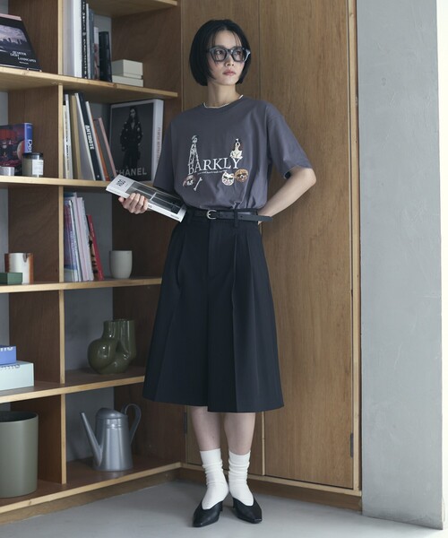 Firsthand（ファーストハンド）の「Firsthand/ファーストハンド オーガニックコットン アニマルプリントT BARKLY（Tシャツ/カットソー・レディース・ホワイト/ネイビー/チャコールグレー・FREE）」の17枚目の写真