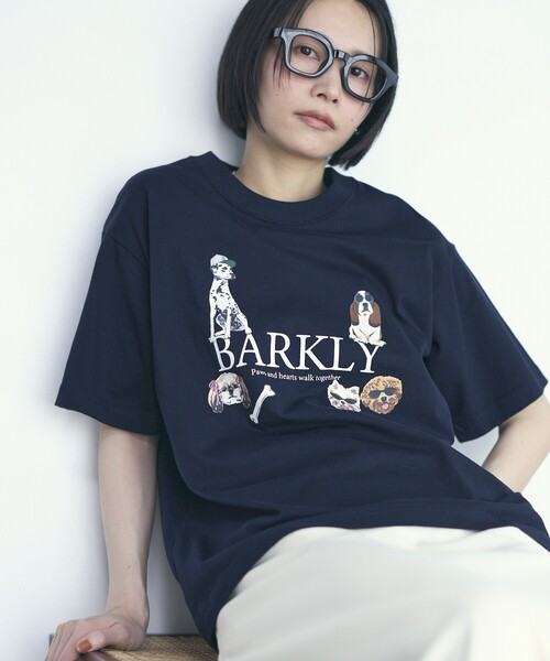 Firsthand（ファーストハンド）の「Firsthand/ファーストハンド オーガニックコットン アニマルプリントT BARKLY（Tシャツ/カットソー・レディース・ホワイト/ネイビー/チャコールグレー・FREE）」の19枚目の写真