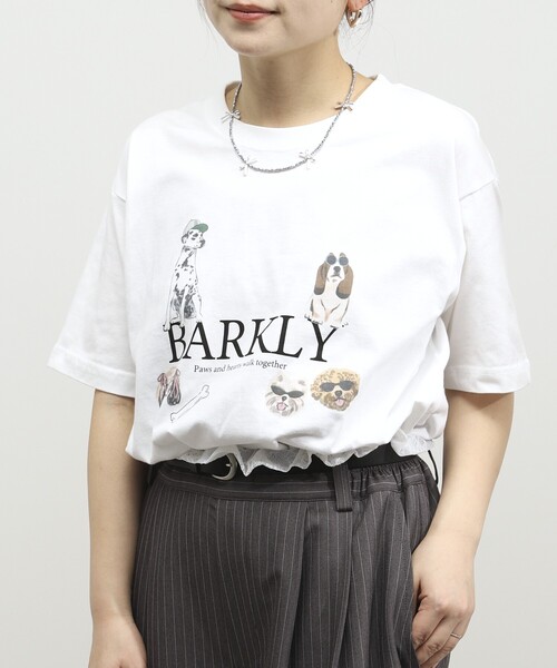 Firsthand（ファーストハンド）の「Firsthand/ファーストハンド オーガニックコットン アニマルプリントT BARKLY（Tシャツ/カットソー・レディース・ホワイト/ネイビー/チャコールグレー・FREE）」の21枚目の写真