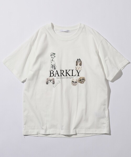 Firsthand（ファーストハンド）の「Firsthand/ファーストハンド オーガニックコットン アニマルプリントT BARKLY（Tシャツ/カットソー・レディース・ホワイト/ネイビー/チャコールグレー・FREE）」の16枚目の写真
