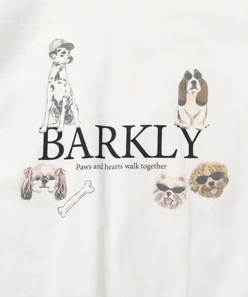 Firsthand（ファーストハンド）の「Firsthand/ファーストハンド オーガニックコットン アニマルプリントT BARKLY（Tシャツ/カットソー・レディース・ホワイト/ネイビー/チャコールグレー・FREE）」の5枚目の写真