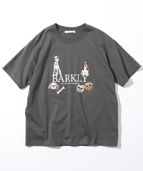 Firsthand（ファーストハンド）の「Firsthand/ファーストハンド オーガニックコットン アニマルプリントT BARKLY（Tシャツ/カットソー・レディース・ホワイト/ネイビー/チャコールグレー・FREE）」の7枚目の写真