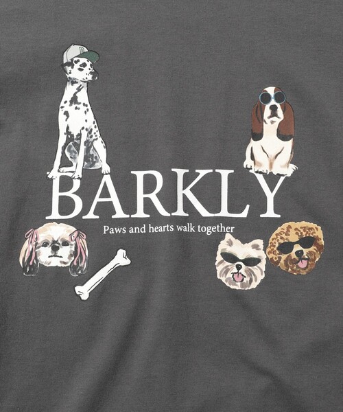 Firsthand（ファーストハンド）の「Firsthand/ファーストハンド オーガニックコットン アニマルプリントT BARKLY（Tシャツ/カットソー・レディース・ホワイト/ネイビー/チャコールグレー・FREE）」の8枚目の写真