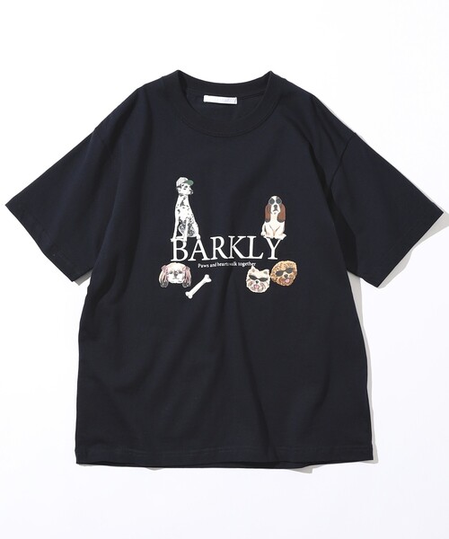 Firsthand（ファーストハンド）の「Firsthand/ファーストハンド オーガニックコットン アニマルプリントT BARKLY（Tシャツ/カットソー・レディース・ホワイト/ネイビー/チャコールグレー・FREE）」の10枚目の写真