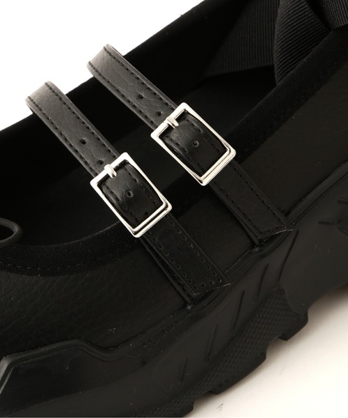 AKIKOAOKI（アキコアオキ）の「AKIKOAOKI /アキコアオキ/別注Giselle Faux-leather/ローファー（バレエシューズ・レディース・ブラック・35/39/38/37/36）」の7枚目の写真