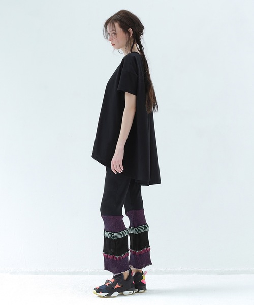 BEDSIDEDRAMA(ベットサイドドラマ)の「DIGNEY DOLL Flare T-Shirt(Tシャツ/カットソー・レディース・ナチュラル/ブラック/ホワイト・1/2)」の10枚目の写真