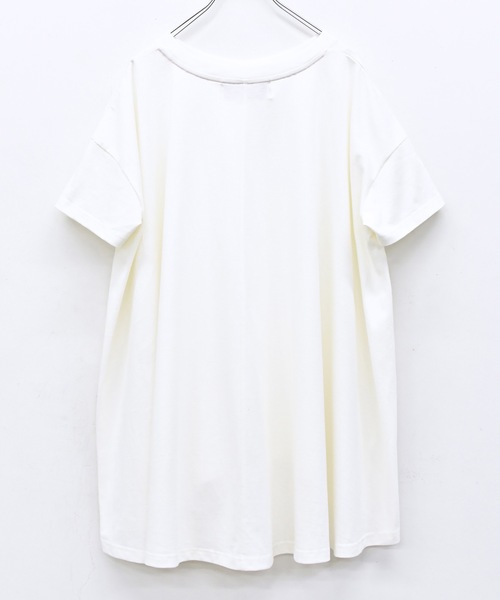 BEDSIDEDRAMA(ベットサイドドラマ)の「DIGNEY DOLL Flare T-Shirt(Tシャツ/カットソー・レディース・ナチュラル/ブラック/ホワイト・1/2)」の16枚目の写真