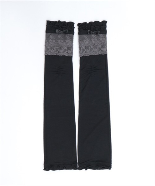 axes femme（アクシーズファム）の「レース重ねロングＵＶ手袋（手袋・レディース・ブラック/ピンク/キナリ・FREE）」の10枚目の写真