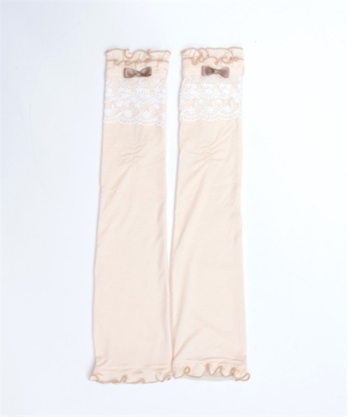 axes femme（アクシーズファム）の「レース重ねロングＵＶ手袋（手袋・レディース・ブラック/ピンク/キナリ・FREE）」の21枚目の写真