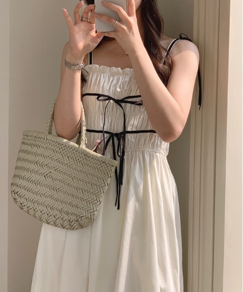 gossip!ロサンゼルス(ゴシップロサンゼルス)の「モノトーン 大人ガーリーワンピース(ワンピース・レディース・ブラック/ホワイト・FREE)」の10枚目の写真