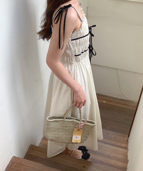 gossip!ロサンゼルス(ゴシップロサンゼルス)の「モノトーン 大人ガーリーワンピース(ワンピース・レディース・ブラック/ホワイト・FREE)」の14枚目の写真