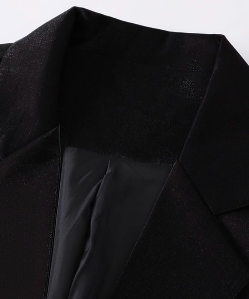 LA POMME petit(ラポミ・プチ)の「Zip Design Jacket(テーラードジャケット・レディース・ブラック・SMALL/MEDIUM/LARGE)」の2枚目の写真