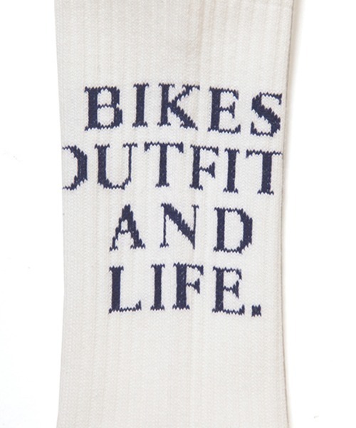 430（フォーサーティ）の「mko12851- CM MESSAGE LONG SOX ロングソックス（ソックス/靴下・メンズ・ホワイト/グリーン/ブラック・FREE）」の4枚目の写真