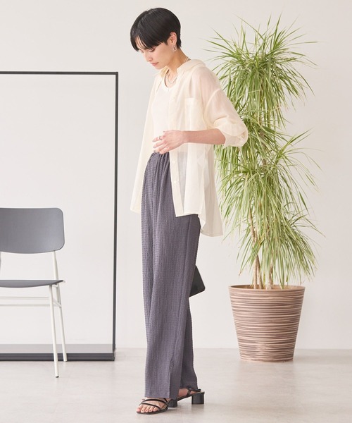 AMERICAN HOLIC(アメリカンホリック)の「シャーリングイージーパンツ(その他パンツ・レディース・チャコールグレー/ブラック/その他6/アイボリー/モカ・L/M)」の13枚目の写真