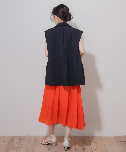 Petitjo(プッチージョ)の「小さいサイズ コクーンジレ 低身長さん・小柄女性(ベスト・レディース・アイボリー/ブラック・PS/PM)」の19枚目の写真