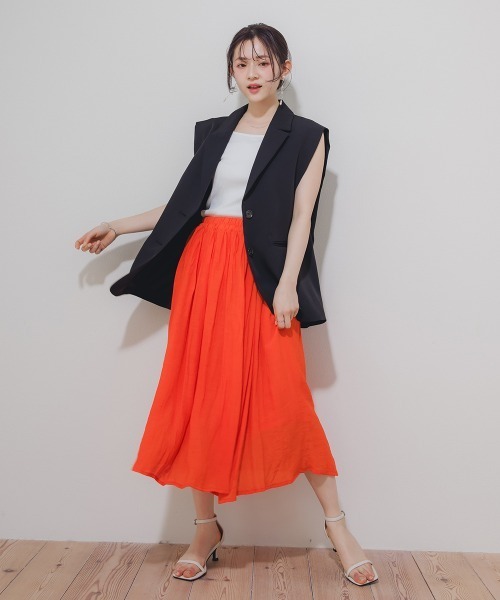 Petitjo(プッチージョ)の「小さいサイズ コクーンジレ 低身長さん・小柄女性(ベスト・レディース・アイボリー/ブラック・PS/PM)」の18枚目の写真