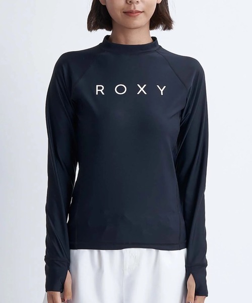 ROXY(ロキシー)の「【ROXY/ロキシー】25SS RASHIE L/S/水陸両用ハイネック長袖ラッシュガード(水着)(ラッシュガード・レディース・ホワイト/ブラック・SMALL/MEDIUM/LARGE)」の8枚目の写真