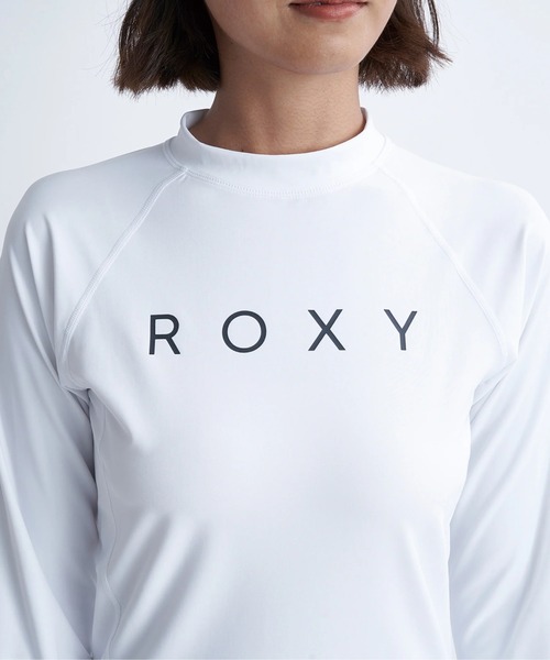 ROXY(ロキシー)の「【ROXY/ロキシー】25SS RASHIE L/S/水陸両用ハイネック長袖ラッシュガード(水着)(ラッシュガード・レディース・ホワイト/ブラック・SMALL/MEDIUM/LARGE)」の5枚目の写真