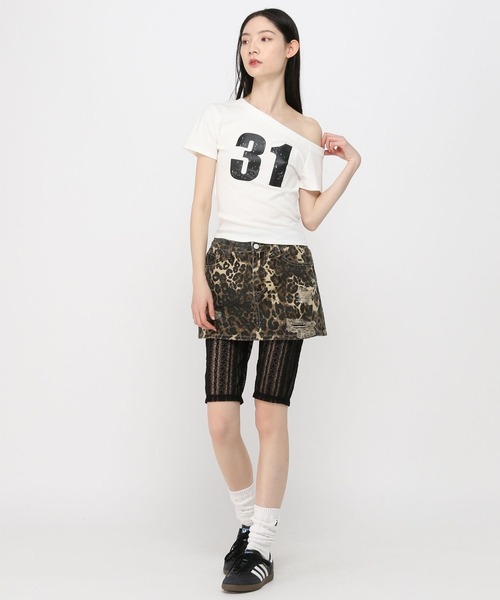 3.3 Field Trip (3.3フィールドトリップ)の「3.3 Field Trip/オフショルナンバーT(Tシャツ/カットソー・レディース・ホワイト/ブラック/グレー/レッド・FREE)」の17枚目の写真