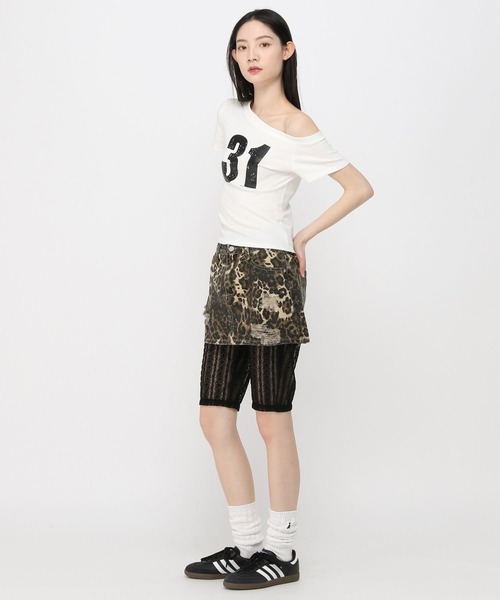 3.3 Field Trip (3.3フィールドトリップ)の「3.3 Field Trip/オフショルナンバーT(Tシャツ/カットソー・レディース・ホワイト/ブラック/グレー/レッド・FREE)」の18枚目の写真