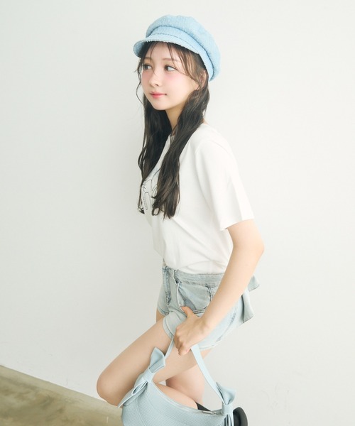 TITTY&CO.(ティティーアンドコー)の「ラメドットベレー帽(ハンチング/ベレー帽・レディース・ブラック/ブルー・FREE)」の16枚目の写真