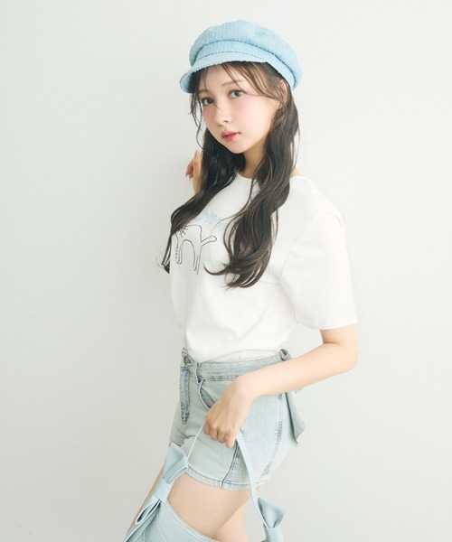 TITTY&CO.(ティティーアンドコー)の「ラメドットベレー帽(ハンチング/ベレー帽・レディース・ブラック/ブルー・FREE)」の13枚目の写真