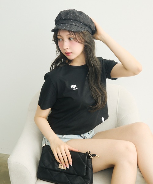 TITTY&CO.(ティティーアンドコー)の「ラメドットベレー帽(ハンチング/ベレー帽・レディース・ブラック/ブルー・FREE)」の9枚目の写真