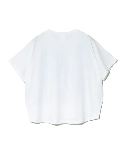 ScoLar（スカラー）の「ScoLar/スカラー　ロゴアップリケPO（Tシャツ/カットソー・レディース・ホワイト/サックスブルー/ブラック・FREE）」の5枚目の写真