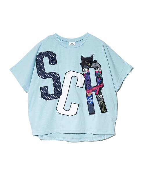 ScoLar（スカラー）の「ScoLar/スカラー　ロゴアップリケPO（Tシャツ/カットソー・レディース・ホワイト/サックスブルー/ブラック・FREE）」の12枚目の写真